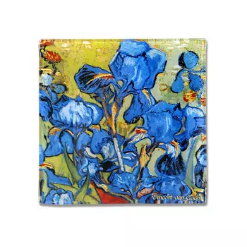 Тарелка квадратная 13 х 13 см Carmani Ван Гог Ирисы