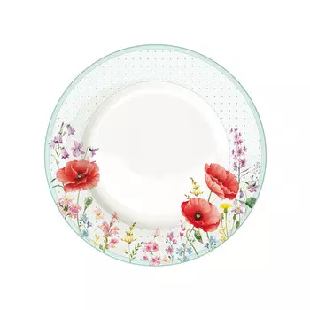 Тарелка обеденная 26,5 см Easy Life Красные маки