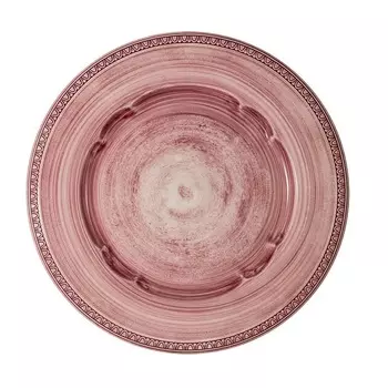 Тарелка обеденная 27 см Matceramica Augusta розовый