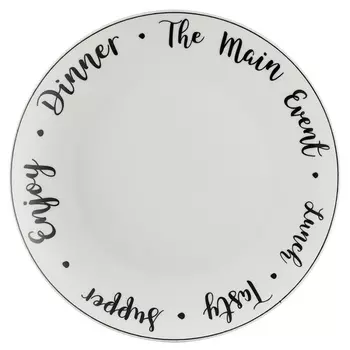 Тарелка обеденная Price &amp; Kensington Carnaby Script 26,5 см