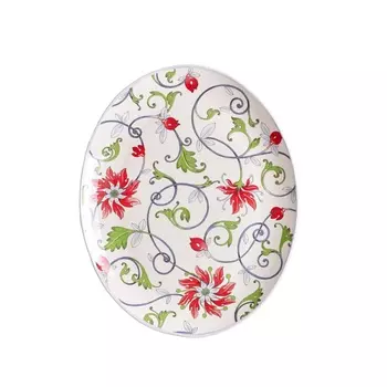 Тарелка овальная 37 см Grace by Tudor England Country Botanical Spiral