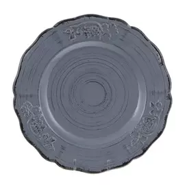 Тарелка 27 см Royal Stoneware Барокко серый