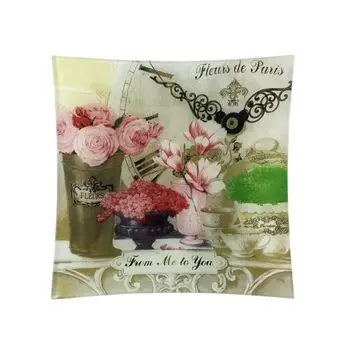 Тарелка 20 см Gift'n'Home Парижские цветы