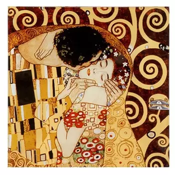 Тарелка сервировочная 15 х 15 см Поцелуй Carmani Г.Климт