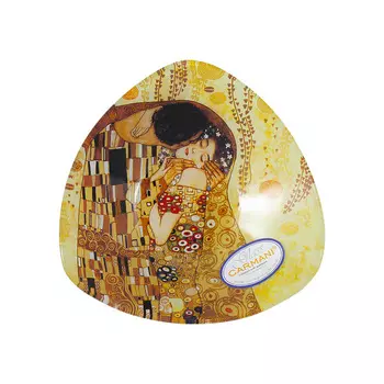 Тарелка треугольная Carmani Густав Климт Поцелуй