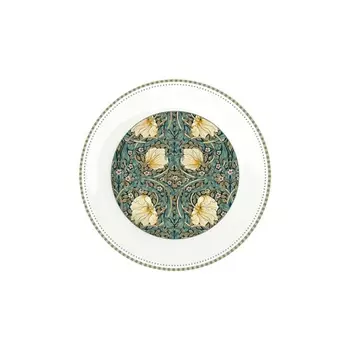 Тарелка закусочная 19 см Easy Life William Morris тёмно-зелёный