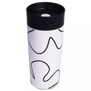 Термокружка вакуумная 400 мл Carl Oscar Click n' Sip белый