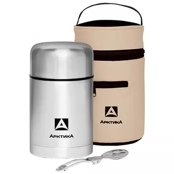 Термос с чехлом 750 мл Арктика металлик