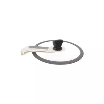 Термостойкая стеклянная крышка с силиконовым ободом диаметр 20 см Repast Pumpkin