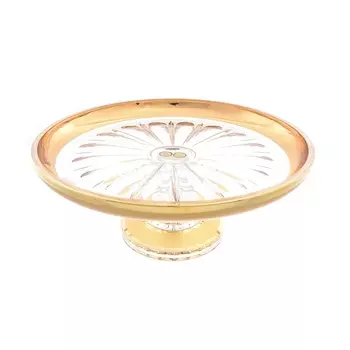 Тортница на ножке 32 см Bohemia Max Crystal