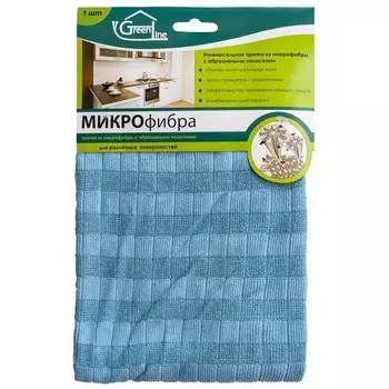 Тряпка универсальная (микрофибра / абразивные полоски)