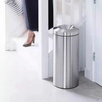 Урна для бумаг с защитой от возгорания Brabantia 30 л стальной матовый