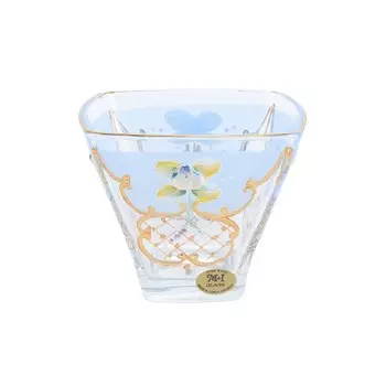 Варенница 13 см Bohemia Uhlir голубой