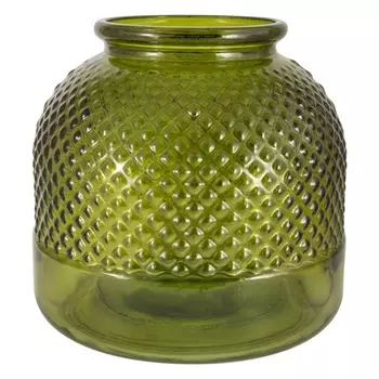 Ваза 24 см San Miguel Diamante тёмно-зелёный