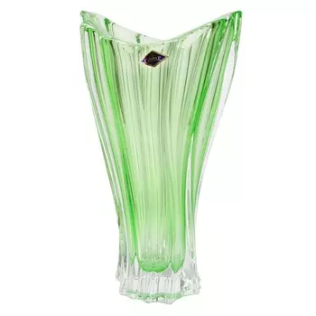 Ваза 32 см Aurum Crystal Plantica Green