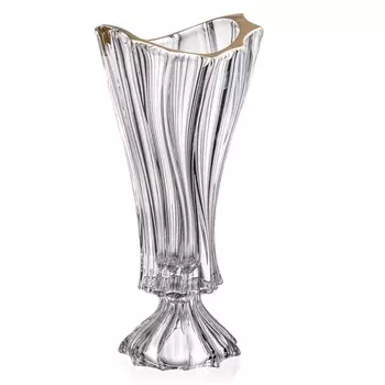 Ваза 40 см Aurum Crystal Plantica Gold