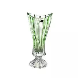 Ваза 40 см Aurum Crystal Plantica зелёный