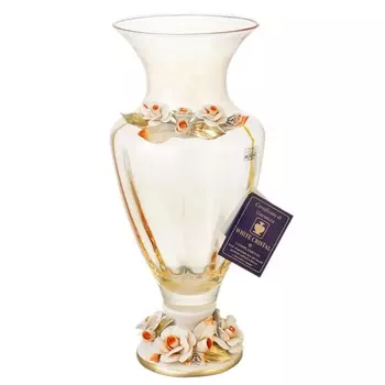 Ваза 40 см White Cristal Янтарь