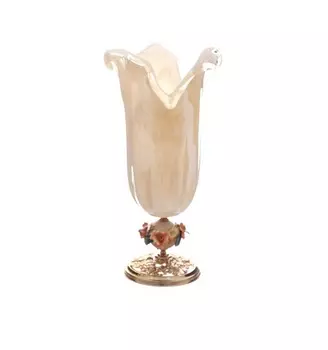 Ваза 48 см White Cristal Ivory Pesca