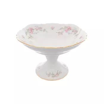 Ваза для фруктов 23 см Bernadotte Дикая роза золото