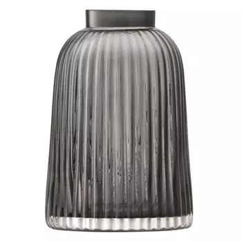 Ваза Pleat 20 см серая