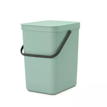 Ведро для мусора 25 л Brabantia Sort & Go мятно-голубой