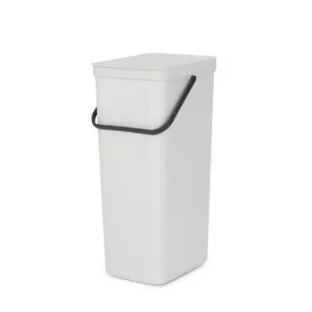 Ведро для мусора 40 л Brabantia Sort & Go светло-серый