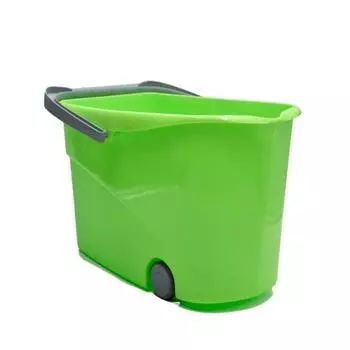 Ведро на колесиках 14 л Paul Masquin зелёный