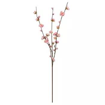 Ветка вишни декоративная 84 см Азалия нежно-розовый