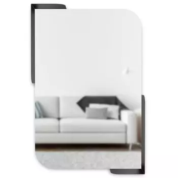 Зеркало 52 x 77 см Umbra Alcove чёрный