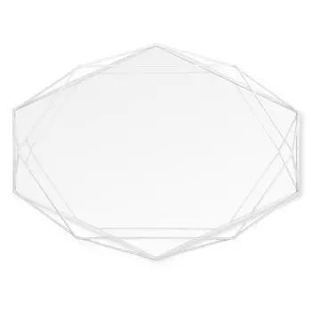 Зеркало декоративное Umbra Prisma белое