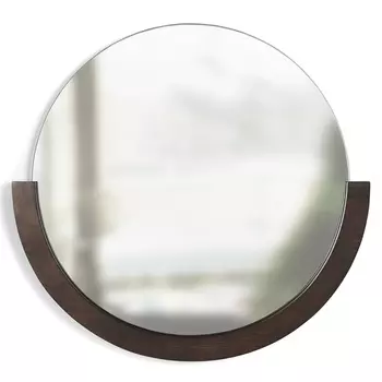Зеркало настенное 57 см Umbra Mira коричневый