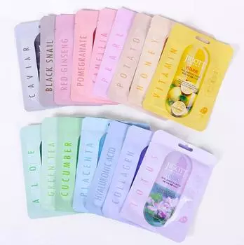 ампульная маска с натуральными экстрактами jigott real ampoule mask