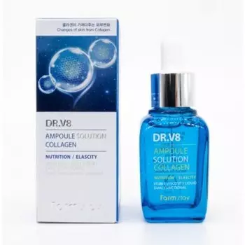 ампульная сыворотка с коллагеном farmstay dr-v8 ampoule solution collagen