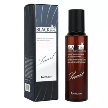эмульсия с муцином черной улитки farmstay black snail all in one emulsion