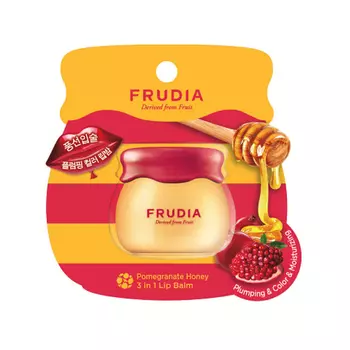 бальзам для губ с гранатом 3 в 1 frudia pomegranate honey 3 in 1 lip balm