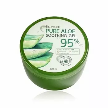 гель алое 95% deoproce pure aloe soothing gel 95%