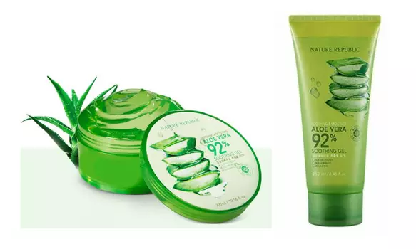 гель увлажняющий для тела алоэ вера nature republic soothing &amp; moisture aloe vera 92% soothing gel