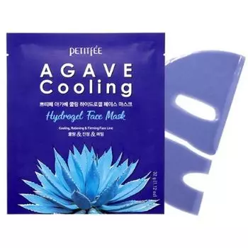 гидрогелевая маска для лица с охлаждающим эффектом petitfee agave cooling hydrogel face mask