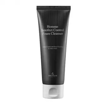 глубокоочищающая пенка для мужской кожи the skin house homme innofect control foam cleanser
