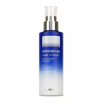 интенсивная эмульсия с лифтинг-эффектом и фитостволовыми клетками морского укропа farmstay derma cube plant stem cell super active emulsion