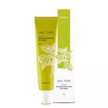 интенсивный успокаивающий крем для глаз deoproce real fresh vegan intensive soothing eye cream
