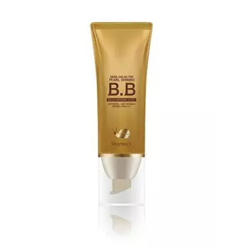 крем бб сияющий с муцином улитки deoproce snail galac pearl shining bb
