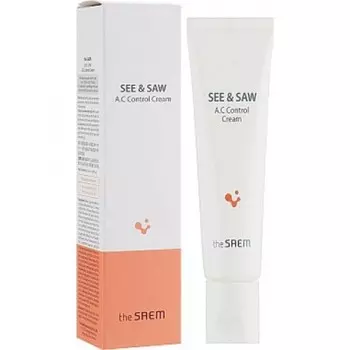 крем для контроля чистоты и жирности кожи the saem see &amp; saw a.c control cream
