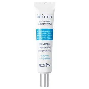 крем для кожи вокруг глаз с морским коллагеном medi flower aronyx triple effect wrinkle eye cream