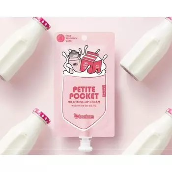 крем для лица berrisom petite pocket milk tone up cream
