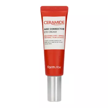 крем для молодости кожи вокруг глаз с керамидами и растительными экстрактами farmstay ceramide age corrector eye сream