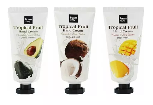 крем для рук "тропические фрукты" farmstay tropical fruit hand cream