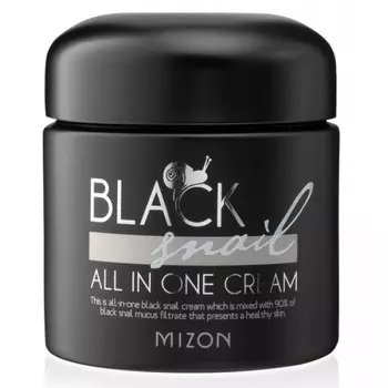 крем многофункциональный с экстрактом черной улитки mizon black snail all in one cream