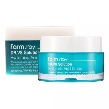 крем с гиалуроновой кислотой farmstay dr-v8 solution hyaluronic acid cream